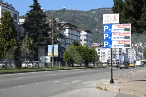 Ak�ll� otopark panosu hizmete girdi