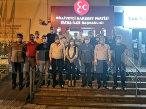 MHP İl Başkanı Naci Şanlıtürk   Fatsa İlçe başkanlığını ziyaret etti
