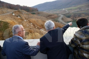 Korgan baraj�nda su tutumuna ba�land�� Ba�kan Hilmi G�ler: ��l�elerimizde g�let ve baraj �al��mas�na devam edece�iz�