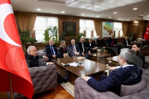 G�rcistan��n Ankara b�y�kel�isi Archil Kalandia�dan ba�kan G�ler�e ziyaret