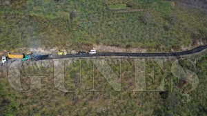 Ulubey K�z�len-�ubuklu grup yolu asfaltlan�yor