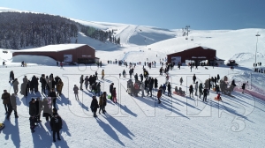 Kayak merkezi bu sezon da doldu taştı