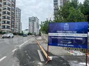 Fatsa belediyesinden Dolunay  mahallesine estetik dokunu