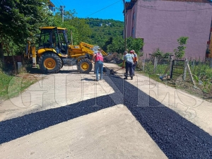Ulamda konfor iin asfalt tamirleri devam ediyor