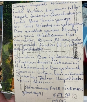 Fatsa’dan İstanbul’a giden bir mektup, yıllar sonra Bit Pazarı’nda ortaya çıktı… Fatsa’dan İstanbul’a giden bir mektup, yıllar sonra Bit Pazarı’nda ortaya çıktı…