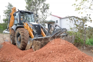 K�l��l� mahallesi�nde beton yol �al��mas� tamamlanmak �zere