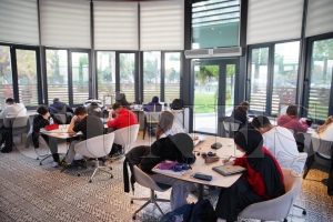 Fatsa�da kitap kafeye yo�un ilgi