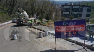 Fatsa Dolunay�a modern kald�r�m