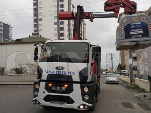 Fatsa�da �evre temizli�i i�in yo�un mesai s�r�yor