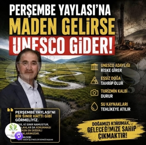 Per�embe Yaylas� i�in kritik uyar�! �nye Turizm ��letmecileri Derne�i Ba�kan� Adnan Sobi, Aybast��Korgan  yaylalar�nda yeniden g�ndeme gelen maden arama �al��malar�na  sert tepki g�sterdi.
