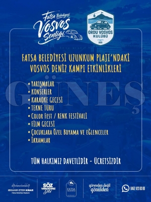Fatsa�da Vosvos r�zg�r� esecek!