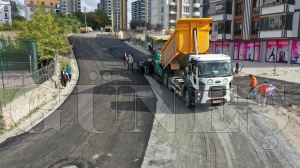 Dolunay mahallesi modern g�r�n�me kavu�uyor� Sokaklar etap etap asfaltlan�yor