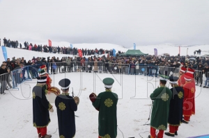 Menderesleri ile nl Perembe Yaylasnda kar elenceye dnt