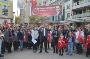 CHP Fatsa ile Bakan Onur am, Cumhuriyetimize sahip kacaz