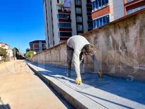 Baskı beton kaldırım çalışmaları ayazlı mahallemizde