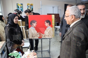 Rekt�r Ba� ve Ba�kan G�ler, G�zel Sanatlar ile Fen Edebiyat Fak�ltelerini Ziyaret Etti