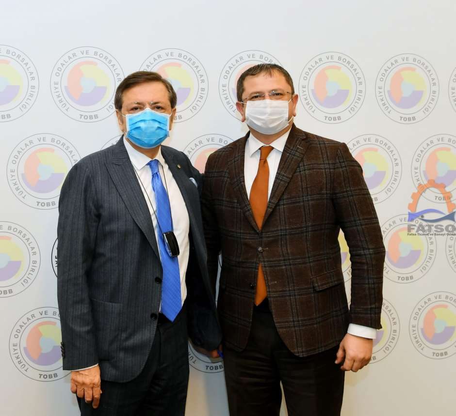 Başkan Karataş Ankara'da Hisarcıklıoğlu ile görüştü