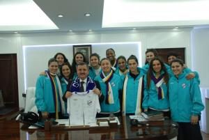 Orduspor Bayan Basketbol Takımından Başkan Anlayan’a ziyaret