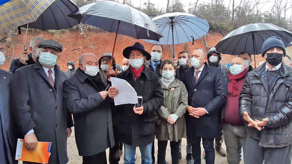 Maden için ağaç kesimine büyük tepki