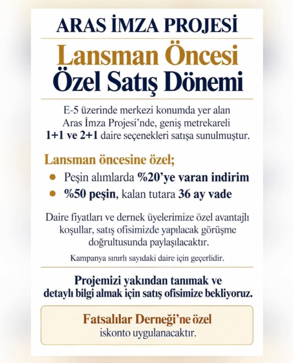 İstanbul Fatsalılara Orfa Yapı’dan özel iskonto fırsatı