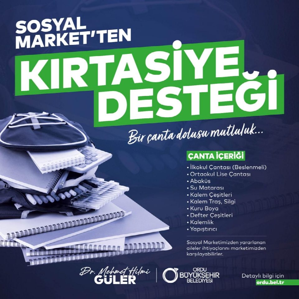 Büyükşehir’den öğrencilere sosyal market desteği
