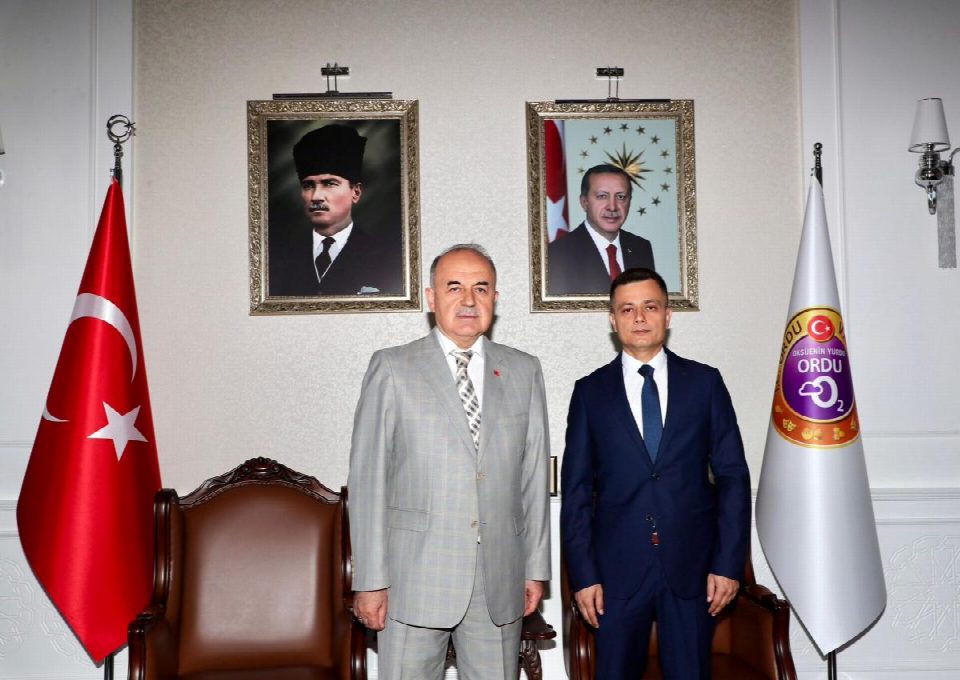 BASIN İLAN KURUMU ORDU ŞUBE MÜDÜRÜ ORTATEPE, VALİ EROL’A VEDA ZİYARETİNDE BULUNDU
