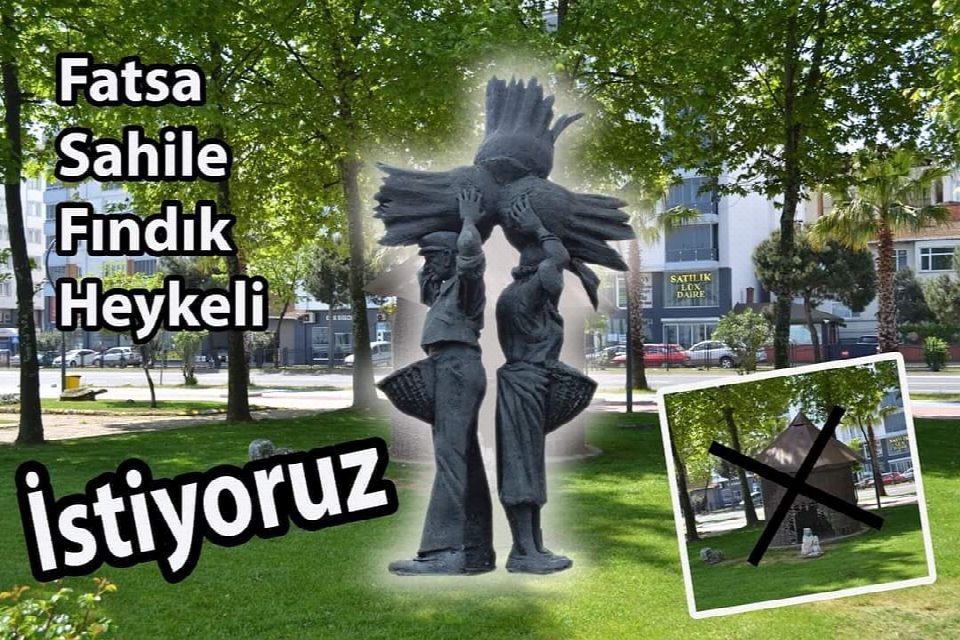 Sahile fındık heykeli istiyoruz1...