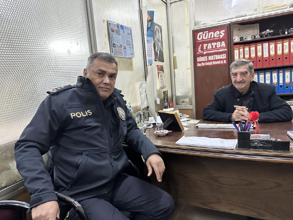 İlçe Emniyet Müdürü Ferda Yılmaz gazetemizi ziyaret etti