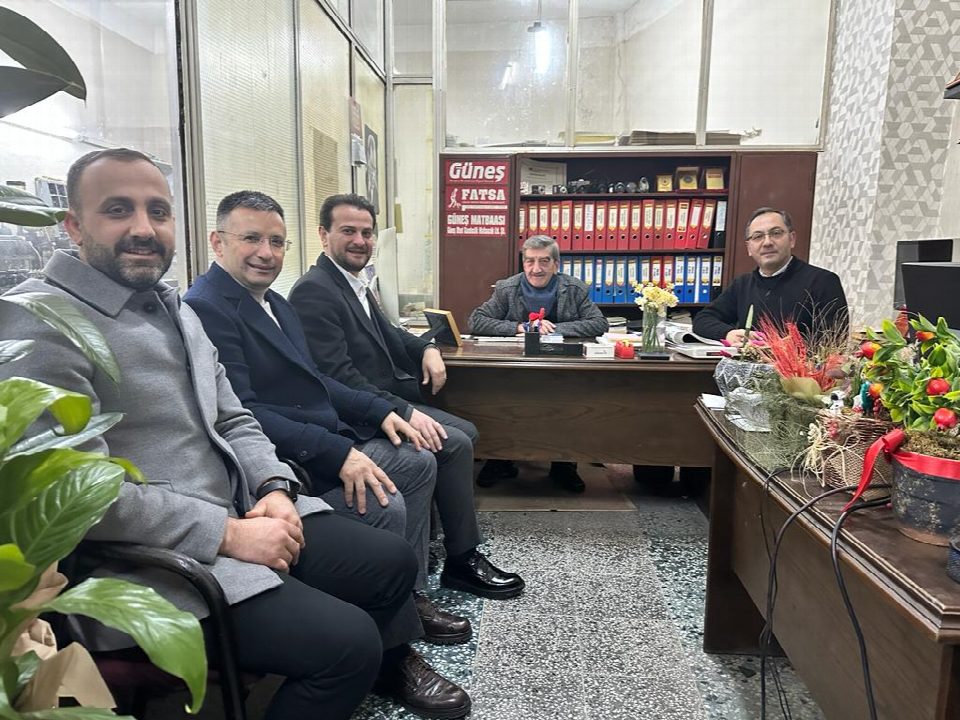 AK parti ilçe başkanı Yasin Sarıçiçek gazetemizi ziyaret etti