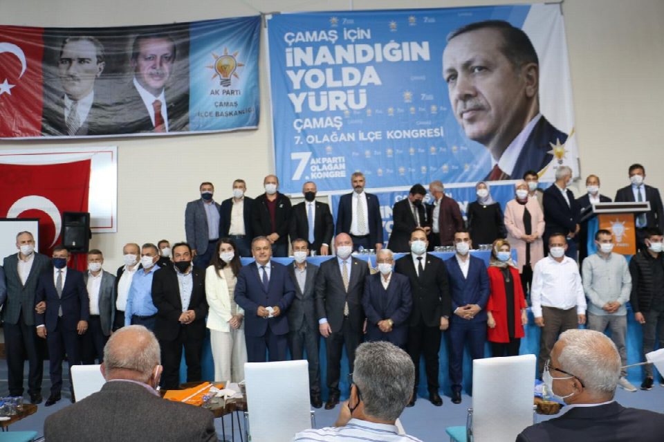 Çamaş 7.olağan ilçe kongresi yapıldı... İlçe başkanlığına Bilal Şen seçildi