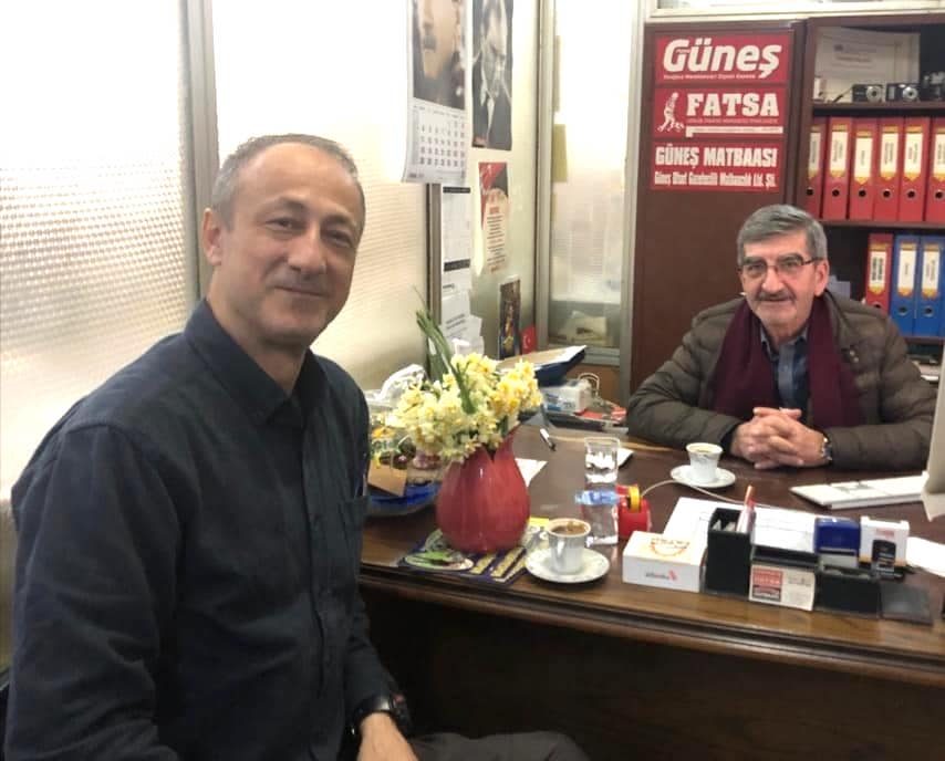 Gazeteci İbrahim Gündüz gazetemizi ziyaret etti