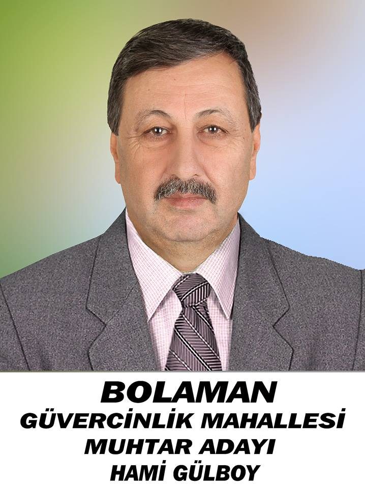 Güvercinlik Mahallesi muhtar adayı Hami Gülboy “Mahalle halkından destek bekliyorum”