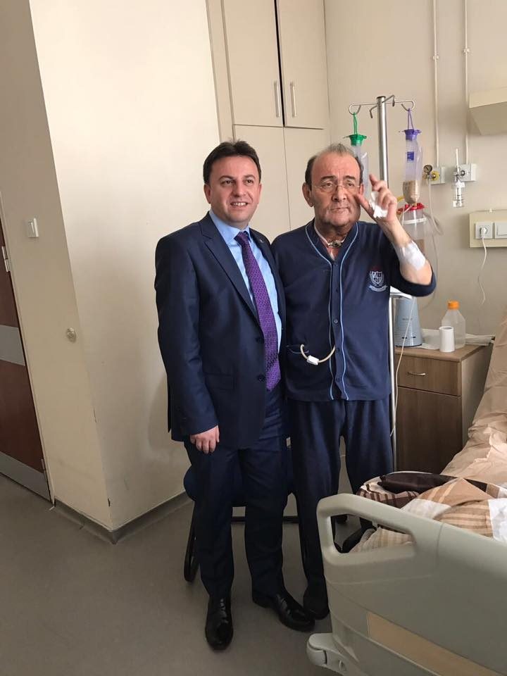 Başkan Uçar'dan Bostancıoğlu'na geçmiş olsun Ziyareti