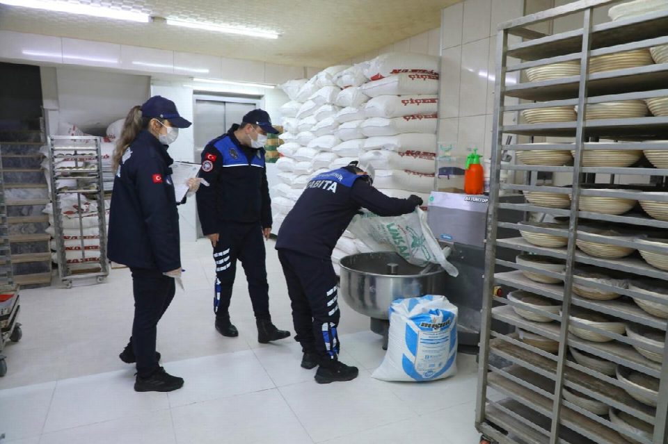 Büyükşehir zabıtasından unlu mamul üretim işletmelerine denetim