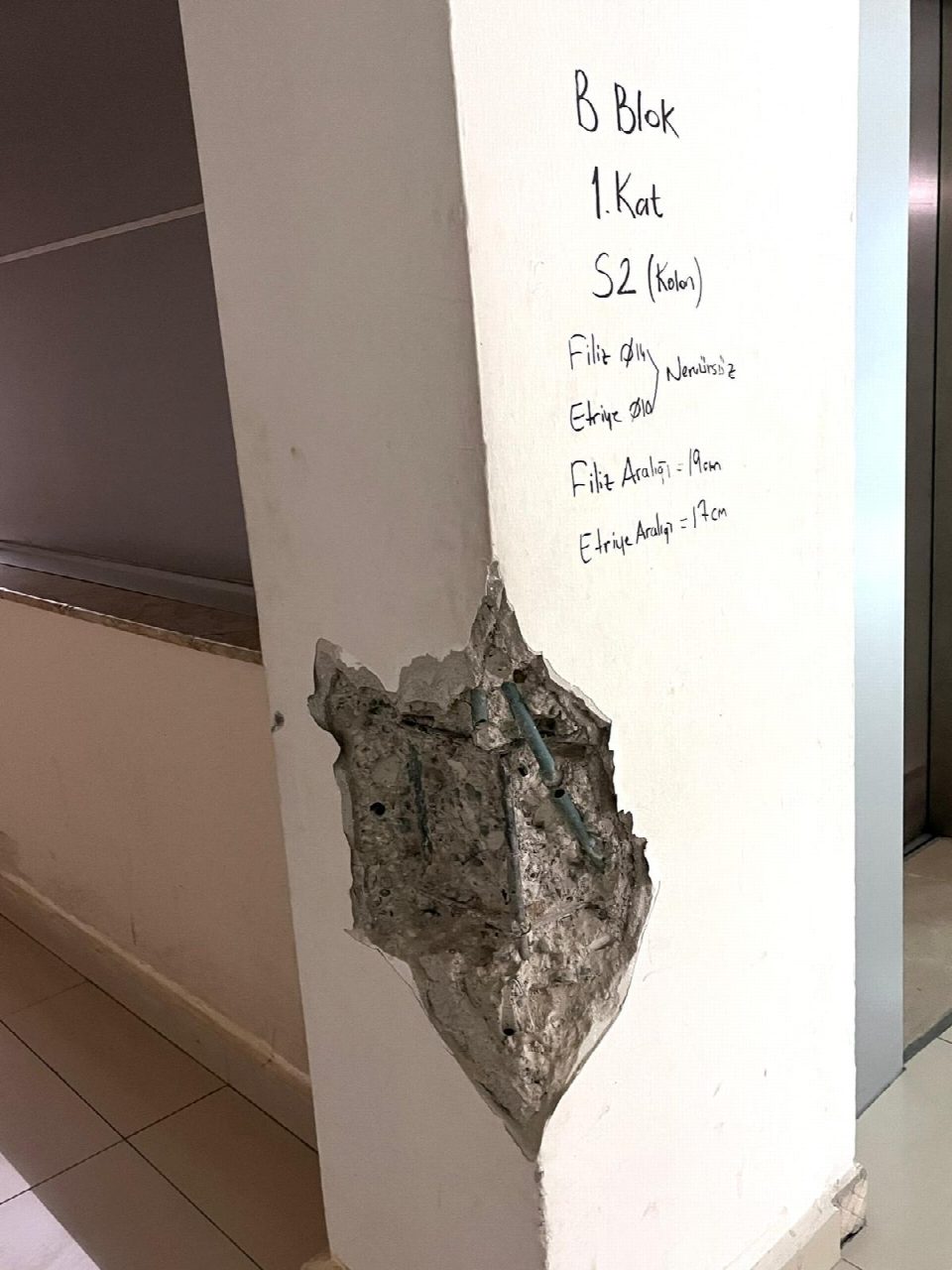 Fatsa hükümet konağı’nda karot alımı yapıldı