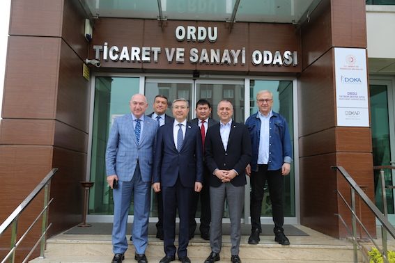 Kazakistan Küyükelçisi Sapıyev, başkan Karlıbel’i ziyaret etti