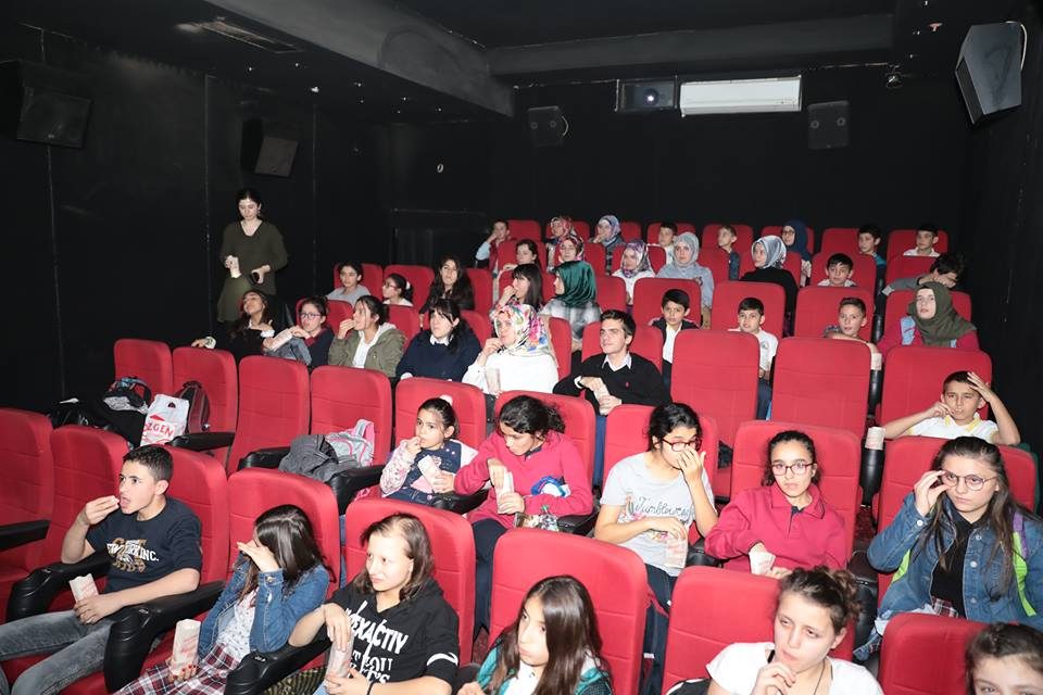 Fatsa’da çocukların sinema keyfi