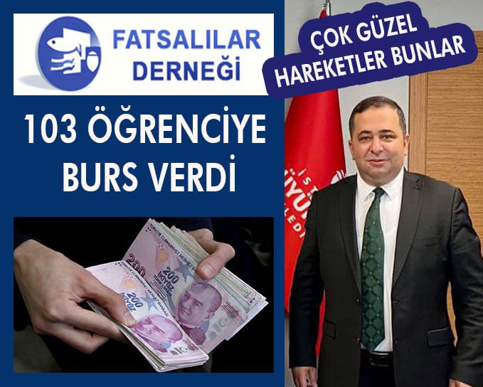İstanbul Fatsalılar Kültür ve Yardımlaşma Derneği, 103 Fatsalı öğrenciye burs yardımında bulundu