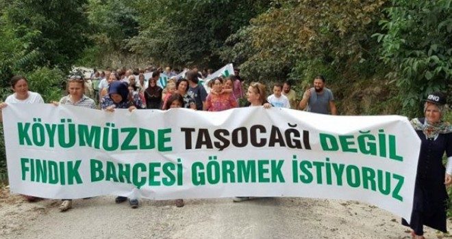 Fatsalı taş ocağına yürüdü
