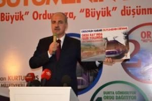 BAŞBAKAN YARDIMCISI NUMAN KURTULMUŞ, "BU YATIRIMLARLA ORDU KARADENİZ'İN EN ÖNEMLİ VE PARMAKLA GÖSTERİLEN BİR ŞEHRİ OLACAK"