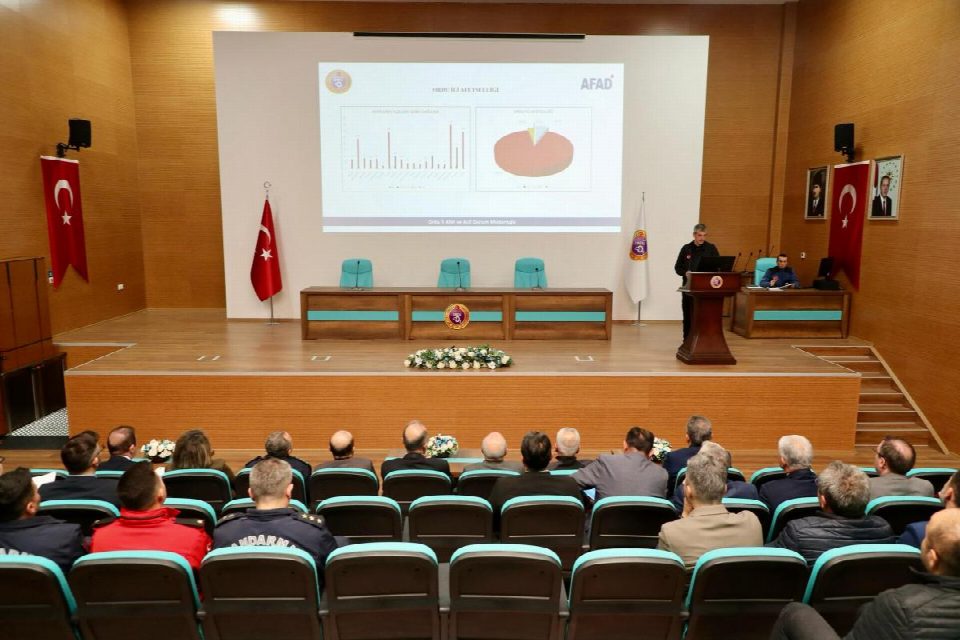 Hidro-Meteorolojik afet ve acil durumlara ilişkin hazırlık toplantısı yapıldı