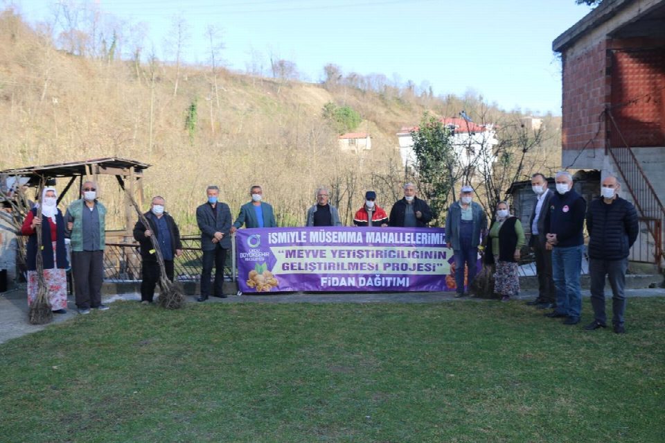 FİDANLAR TOPRAKLA BULUŞTU...Her ilçeye ayrı meyve