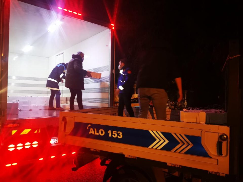 2,5 ton balığa el konuldu
