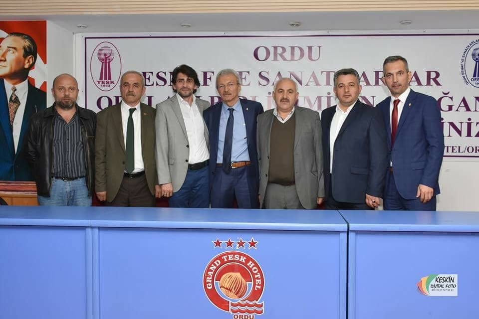 Ordu Esnaf Ve Sanatkarlar Odalar Birliği Başkanı Erdoğan Akyürek Oldu