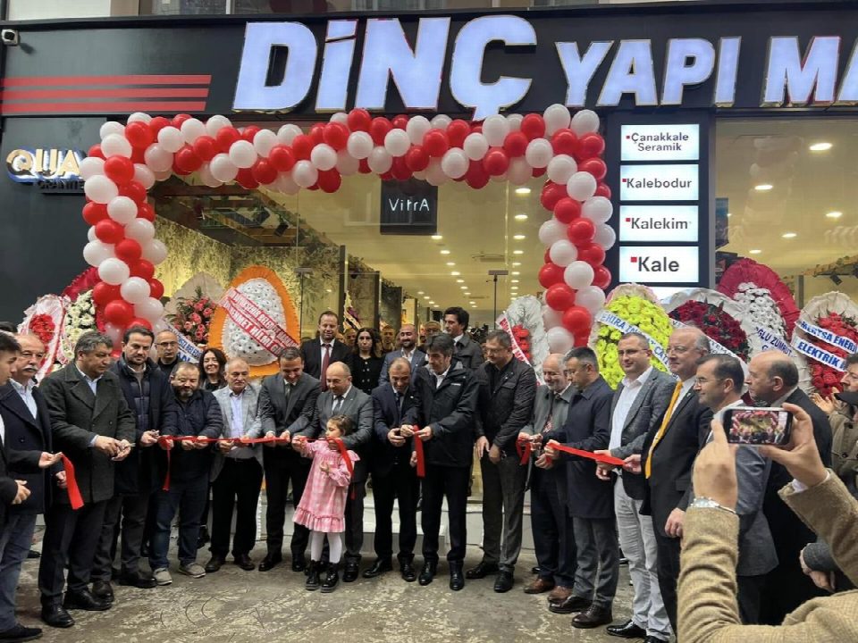 Dinç yapı market açıldı