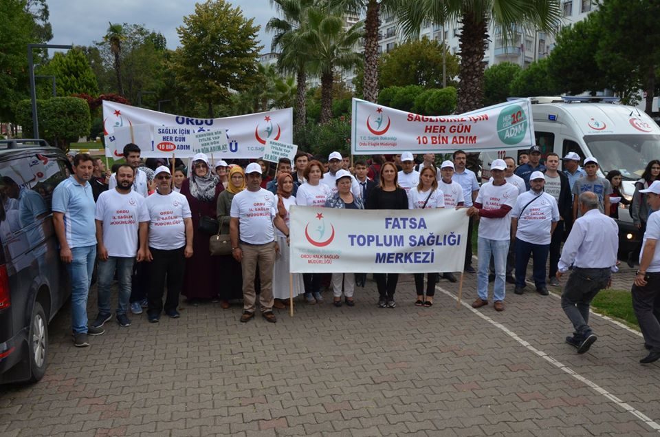 Fatsa'da sağlık için hareket yürüyüşü