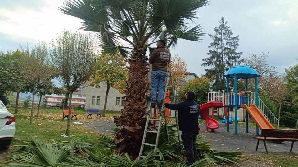 Park Bahçeler müdürlüğü ekiplerinden yeşil alanlara özenli dokunuşlar
