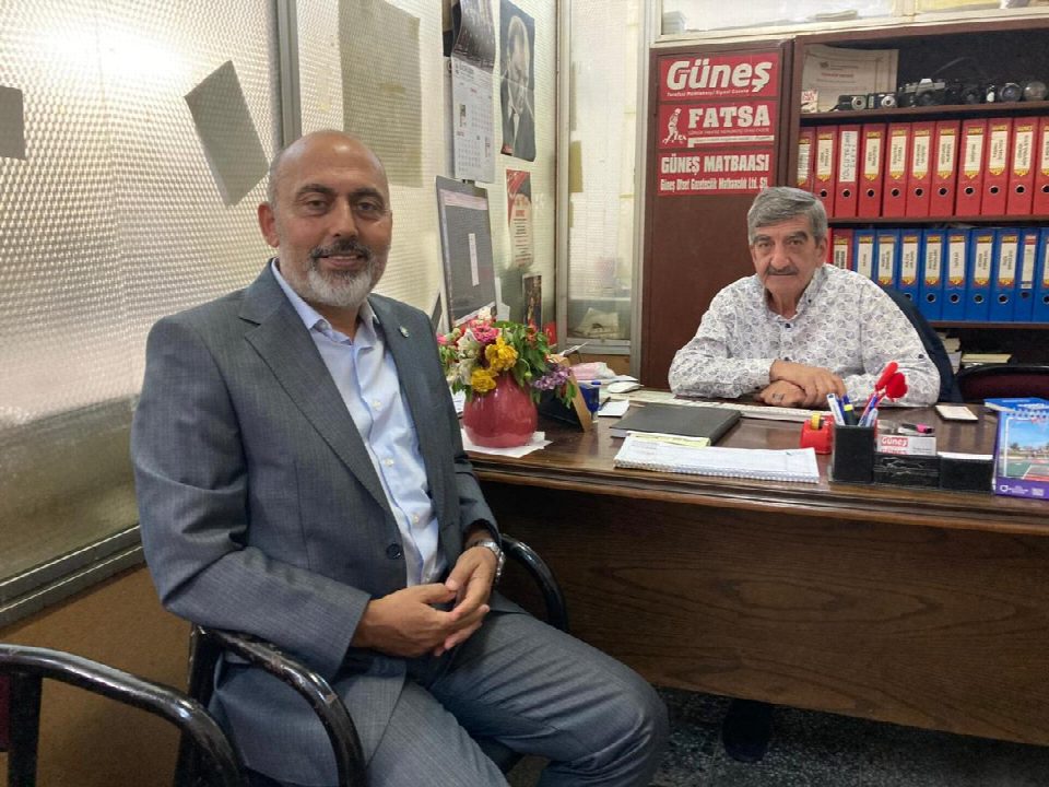 Emekli albay Talip Falay gazetemizi ziyaret etti