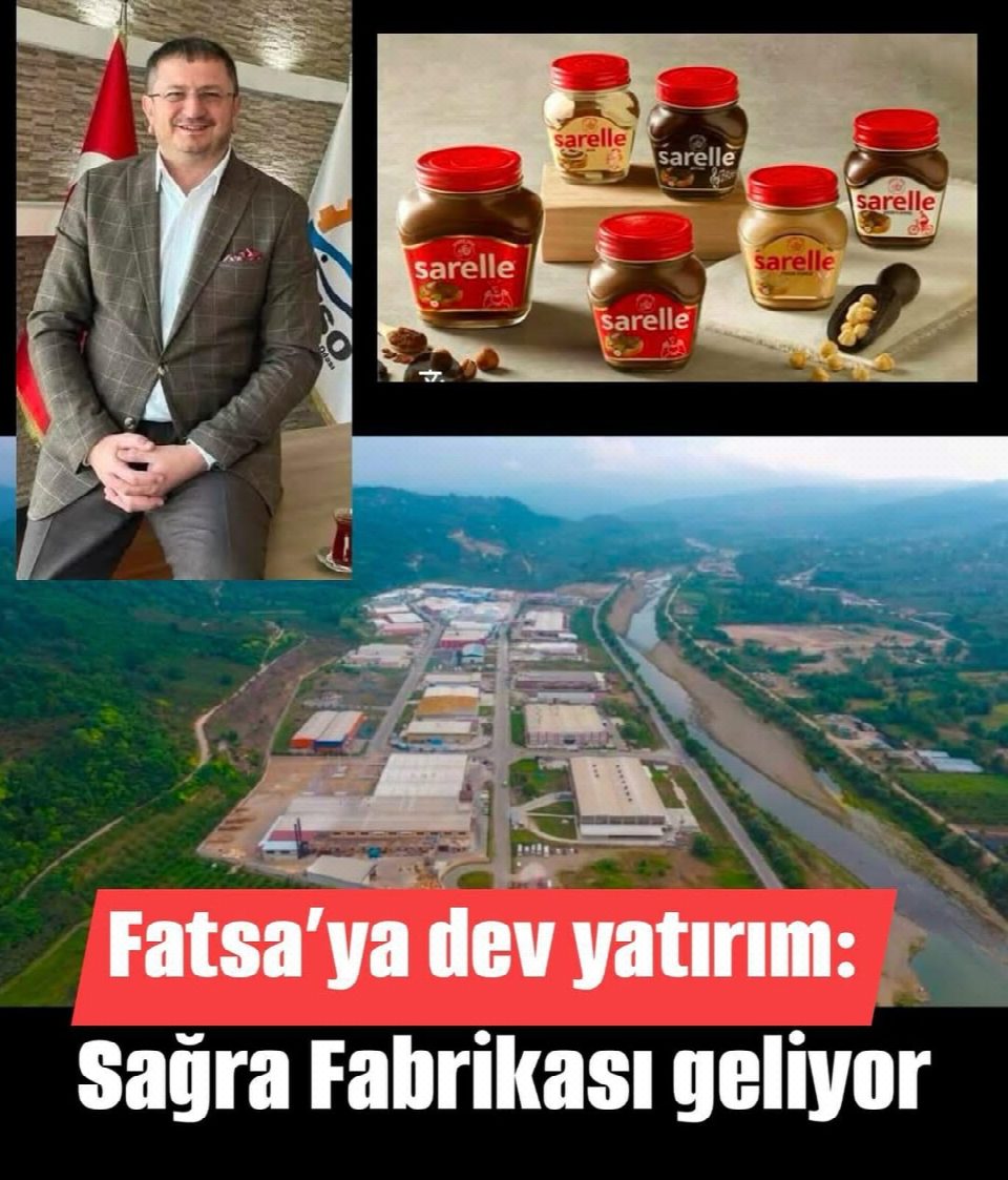 Fatsa’ya dev yatırım: Sağra fabrikası geliyor
