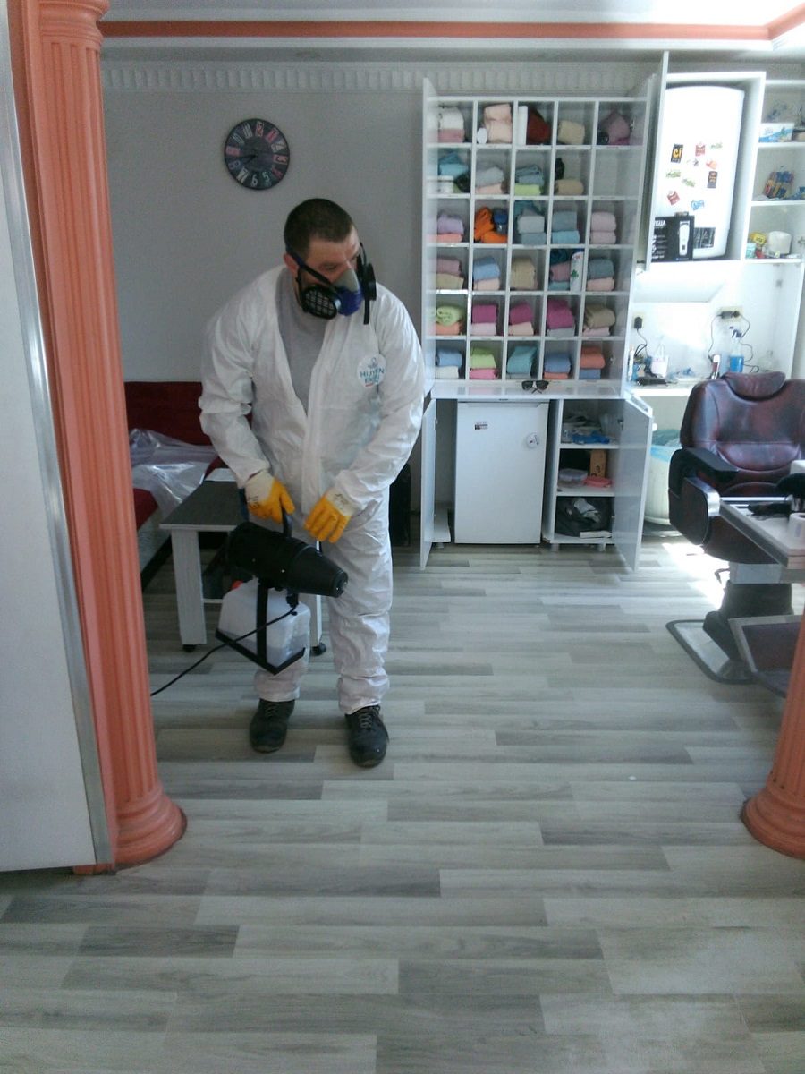535 berber ve kuaför dezenfekte edildi